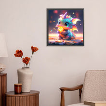 Load image into Gallery viewer, Diamond Painting - Full Round - Love blue dragon (30*30CM)
