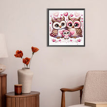 Load image into Gallery viewer, Diamond Painting - Full Round - Valentine love owl (30*30CM)
