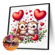 Load image into Gallery viewer, Diamond Painting - Full Round - Valentine love owl (30*30CM)
