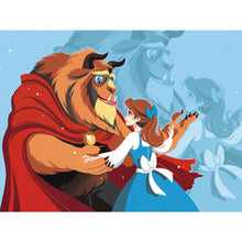 Load image into Gallery viewer, Diamond Painting - Full Round - Beauty and the beast dance together (40*30CM)
