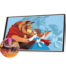 Load image into Gallery viewer, Diamond Painting - Full Round - Beauty and the beast dance together (40*30CM)
