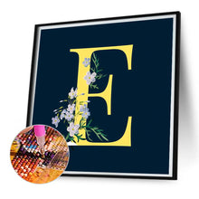 Load image into Gallery viewer, Diamond Painting - Full Square - Flower letter E (35*35CM)
