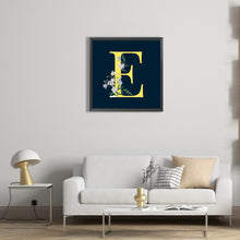 Load image into Gallery viewer, Diamond Painting - Full Square - Flower letter E (35*35CM)

