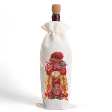 Load image into Gallery viewer, Bird Diamond Painting Burlap Wine Gift Bags for Christmas Wedding Birthday Party
