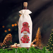 Load image into Gallery viewer, Bird Diamond Painting Burlap Wine Gift Bags for Christmas Wedding Birthday Party
