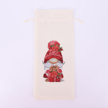 Load image into Gallery viewer, Bird Diamond Painting Burlap Wine Gift Bags for Christmas Wedding Birthday Party
