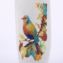 Load image into Gallery viewer, Bird Diamond Painting Burlap Wine Gift Bags for Christmas Wedding Birthday Party
