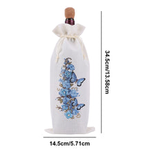 Load image into Gallery viewer, Bird Diamond Painting Burlap Wine Gift Bags for Christmas Wedding Birthday Party
