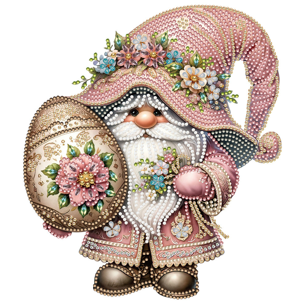 Diamond Painting - Partial Special Shaped - easter gnome (30*30CM)