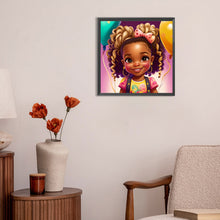 Load image into Gallery viewer, Diamond Painting - Full Round - black girl (30*30CM)
