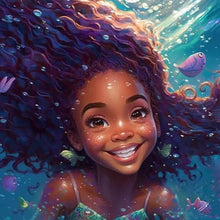 Load image into Gallery viewer, Diamond Painting - Full Round - black girl (30*30CM)

