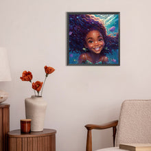 Load image into Gallery viewer, Diamond Painting - Full Round - black girl (30*30CM)
