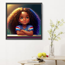 Load image into Gallery viewer, Diamond Painting - Full Round - black girl (30*30CM)

