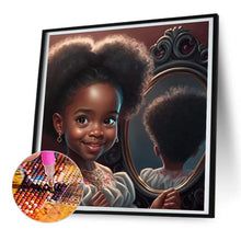 Load image into Gallery viewer, Diamond Painting - Full Round - black girl (30*30CM)
