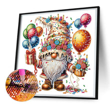Load image into Gallery viewer, Diamond Painting - Partial Special Shaped - birthday cake gnome (30*30CM)
