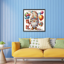 Load image into Gallery viewer, Diamond Painting - Partial Special Shaped - birthday cake gnome (30*30CM)

