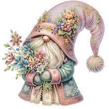 Load image into Gallery viewer, Diamond Painting - Partial Special Shaped - Flower Gnome (30*30CM)
