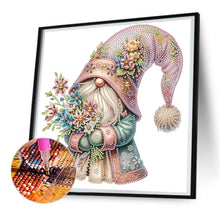 Load image into Gallery viewer, Diamond Painting - Partial Special Shaped - Flower Gnome (30*30CM)
