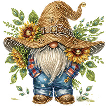 Load image into Gallery viewer, Diamond Painting - Partial Special Shaped - Sunflower Cowboy Goblin (30*30CM)
