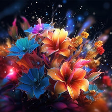 Load image into Gallery viewer, Diamond Painting - Full Round - glow-in-the-dark flowers (30*30CM)
