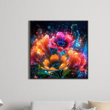 Load image into Gallery viewer, Diamond Painting - Full Round - glow-in-the-dark flowers (30*30CM)
