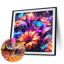 Load image into Gallery viewer, Diamond Painting - Full Round - glow-in-the-dark flowers (30*30CM)
