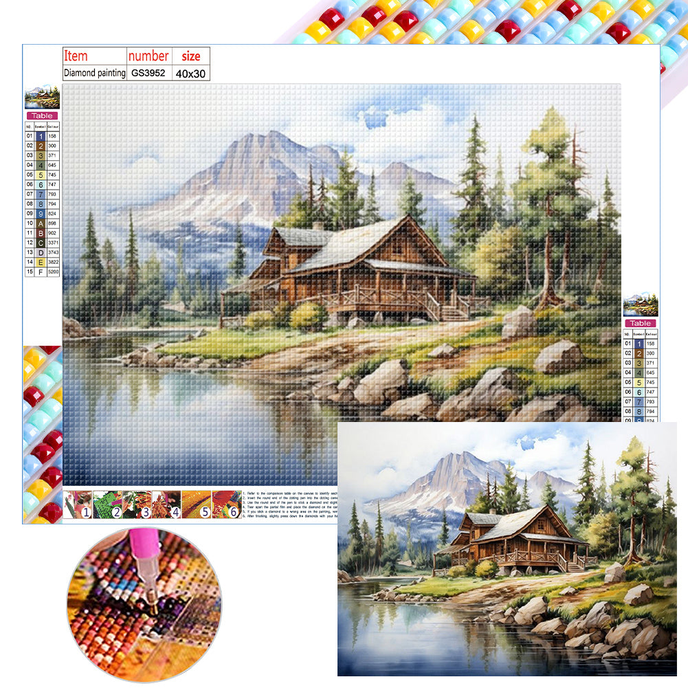 Diamond Painting - Full Square - country house (40*30CM)