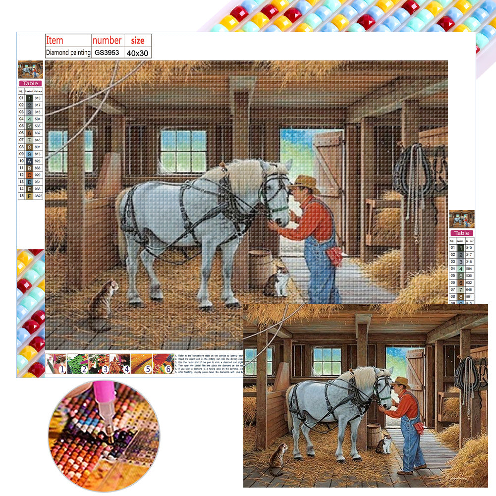 Diamond Painting - Full Square - country house (40*30CM)