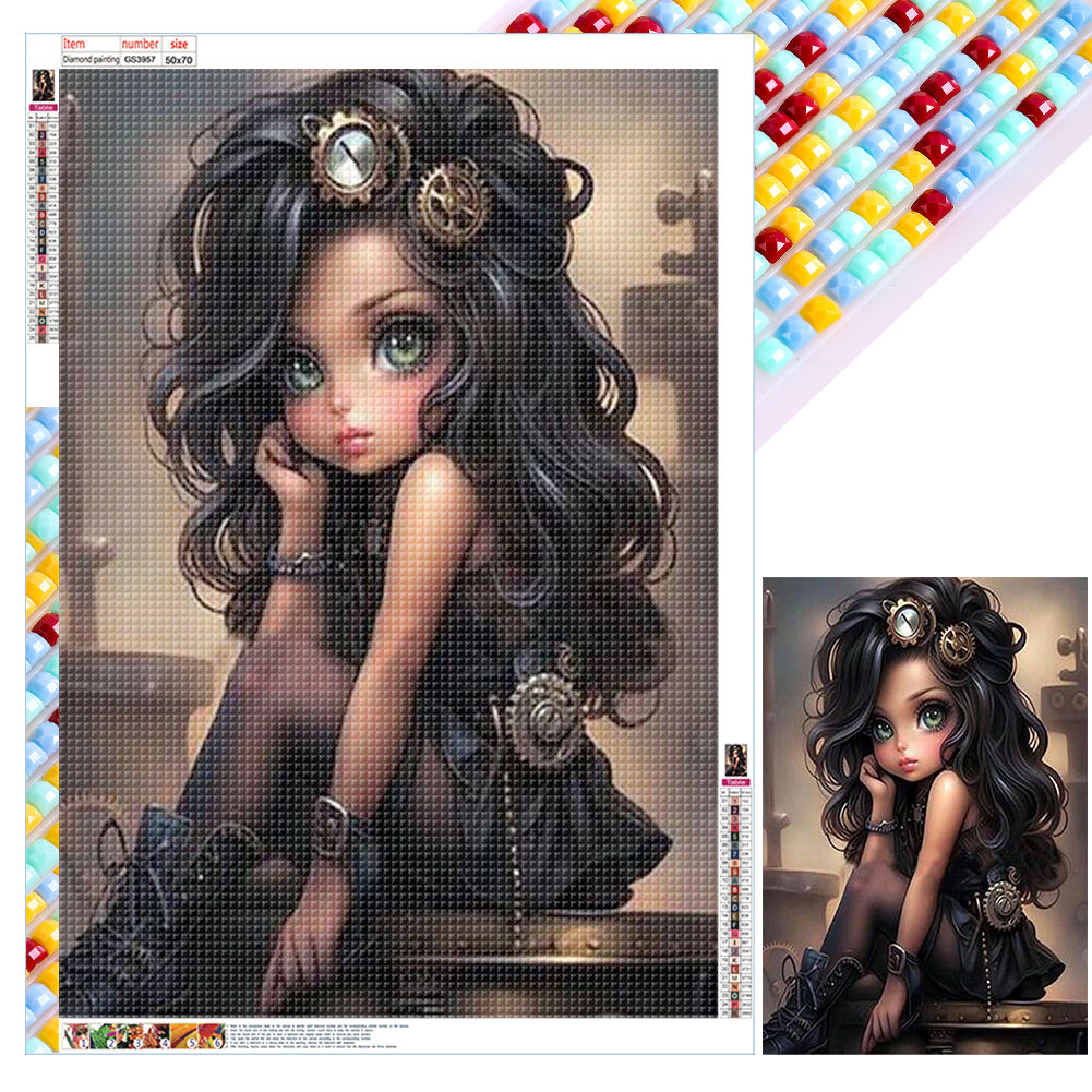 Diamond Painting - Full Square - sweet cool girl (50*70CM)