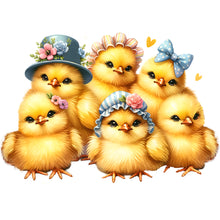 Load image into Gallery viewer, Diamond Painting - Full Round - easter chick bunny (30*30CM)
