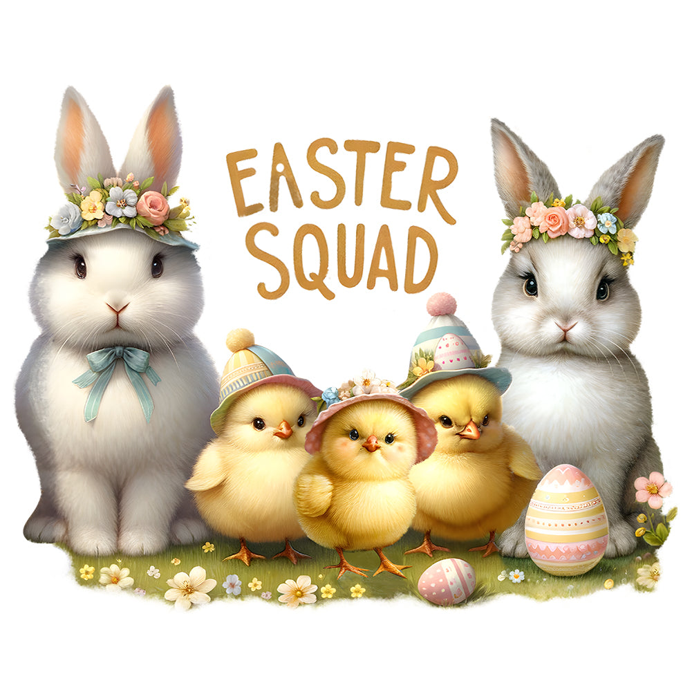 Diamond Painting - Full Round - easter chick bunny (30*30CM)