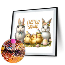 Load image into Gallery viewer, Diamond Painting - Full Round - easter chick bunny (30*30CM)
