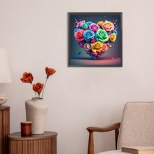 Load image into Gallery viewer, Diamond Painting - Full Round - Colorful love roses (30*30CM)
