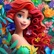 Load image into Gallery viewer, Diamond Painting - Full Round - mermaid ariel (50*50CM)

