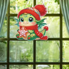 Load image into Gallery viewer, Acrylic Single-Sided 5D DIY Diamond Painting Hanging Pendant (Dinosaur Baby)
