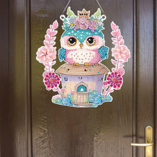 Load image into Gallery viewer, Acrylic Single-Sided 5D DIY Diamond Painting Hanging Pendant (Owl on the House)
