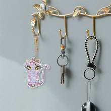 Load image into Gallery viewer, 6 PCS Butterfly Double Sided Special Shape Diamond Painting Keychain Pendant
