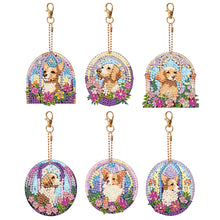 Load image into Gallery viewer, 6 PCS Butterfly Double Sided Special Shape Diamond Painting Keychain Pendant
