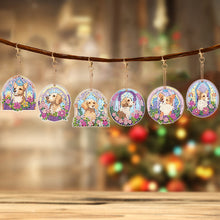 Load image into Gallery viewer, 6 PCS Butterfly Double Sided Special Shape Diamond Painting Keychain Pendant
