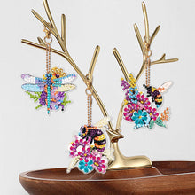 Load image into Gallery viewer, 6 PCS Butterfly Double Sided Special Shape Diamond Painting Keychain Pendant
