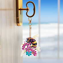 Load image into Gallery viewer, 6 PCS Butterfly Double Sided Special Shape Diamond Painting Keychain Pendant
