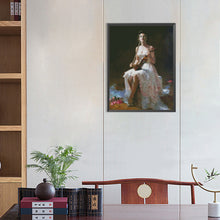 Load image into Gallery viewer, Diamond Painting - Full Round - girl playing violin (40*55CM)
