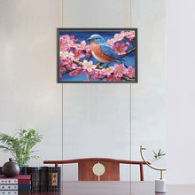 Load image into Gallery viewer, Diamond Painting - Full Round - dogwood bluebird (45*30CM)
