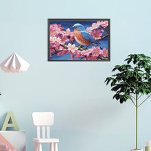 Load image into Gallery viewer, Diamond Painting - Full Round - dogwood bluebird (45*30CM)
