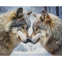 Load image into Gallery viewer, Diamond Painting - Full Round - wolf couple (50*40CM)
