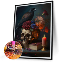 Load image into Gallery viewer, Diamond Painting - Full Round - Skeleton crow (30*40CM)
