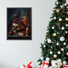 Load image into Gallery viewer, Diamond Painting - Full Round - Skeleton crow (30*40CM)
