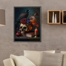 Load image into Gallery viewer, Diamond Painting - Full Round - Skeleton crow (30*40CM)
