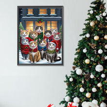 Load image into Gallery viewer, Diamond Painting - Full Square - Christmas cat (30*40CM)
