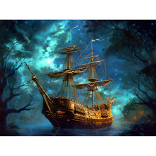 Load image into Gallery viewer, Diamond Painting - Full Round - sea sailing boat (40*30CM)
